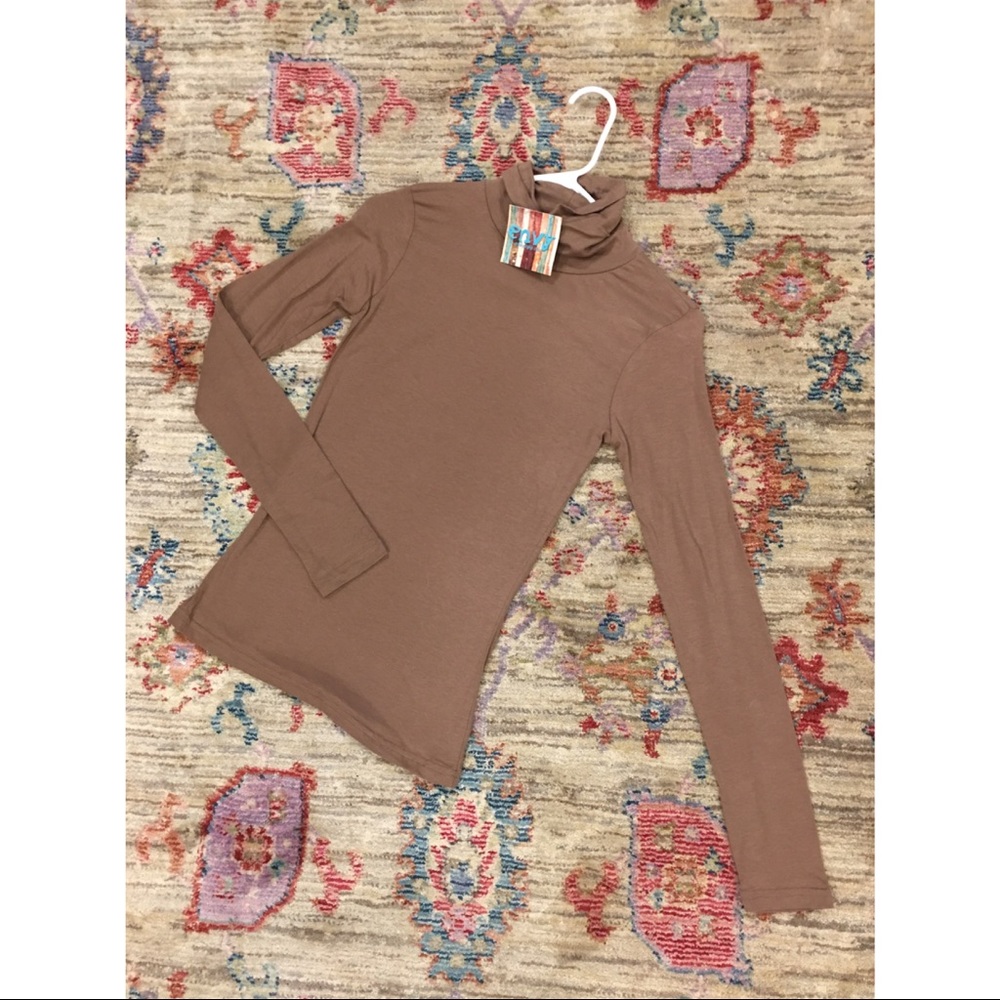 Brown turtleneck